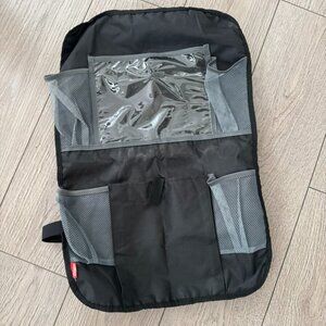 Nuby Ultimate Backseat Car Organizer and Storage - Pockets, Tablet Holder Black